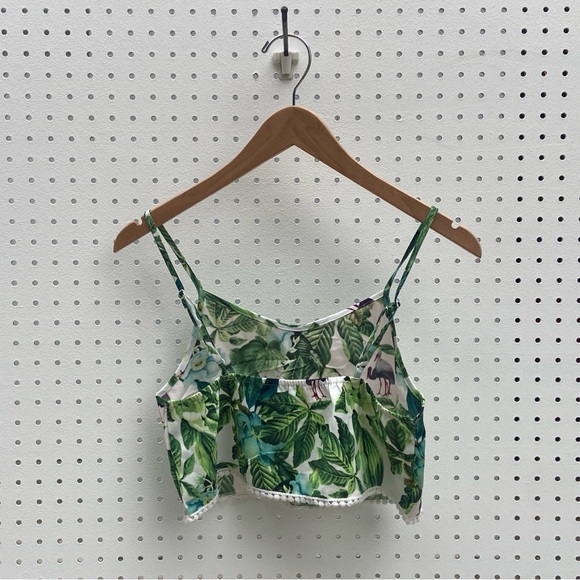Tropical print crop top - Picture 3 of 3